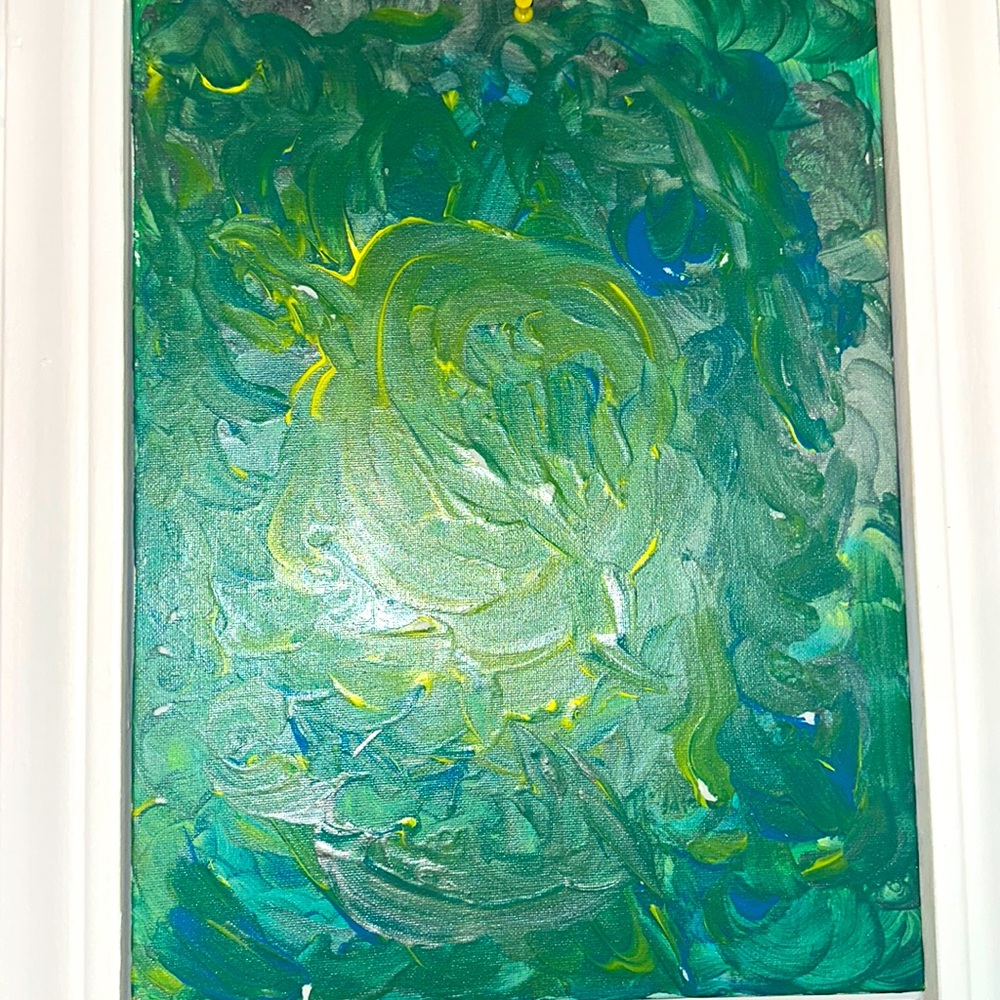 Green earth painting